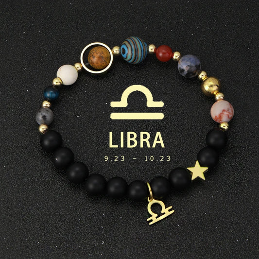 Planet & Zodiac Sign Crystal Bracelets