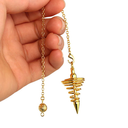 Metal Pendulum for Dowsing Spiral Cone