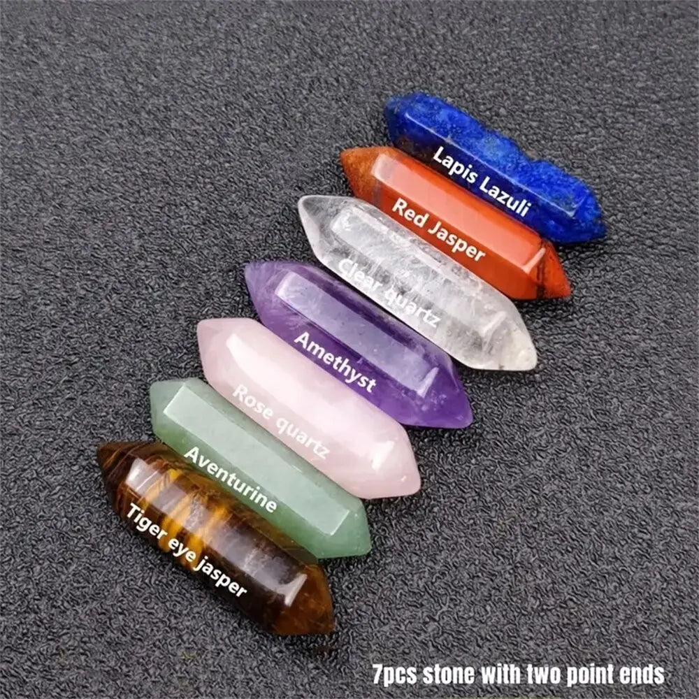 Quart Crystals Chakra Healing Stones For Meditation Set