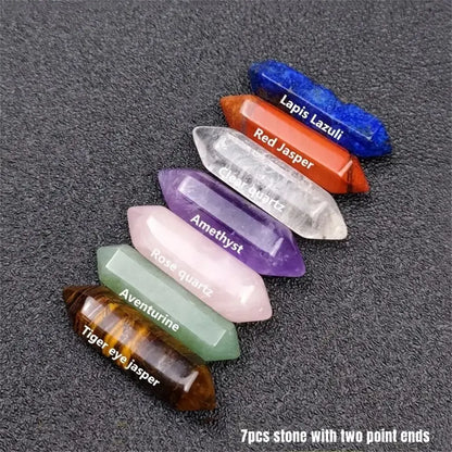 Quart Crystals Chakra Healing Stones For Meditation Set
