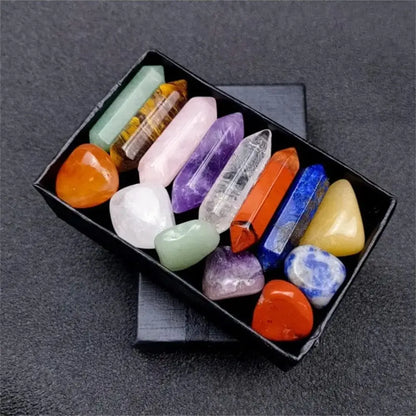 Quart Crystals Chakra Healing Stones For Meditation Set
