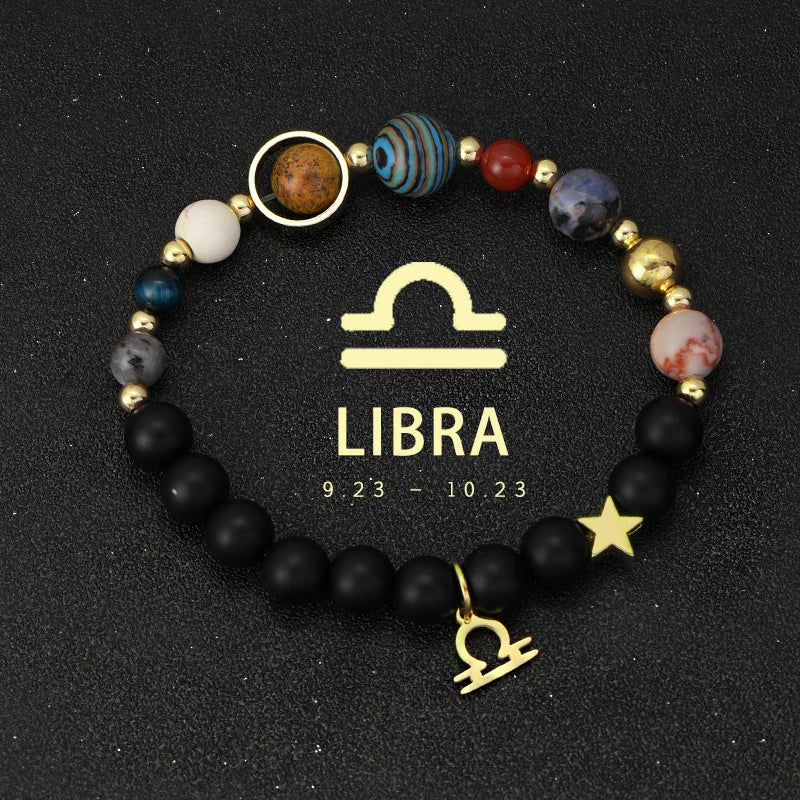 Planet & Zodiac Sign Crystal Bracelets