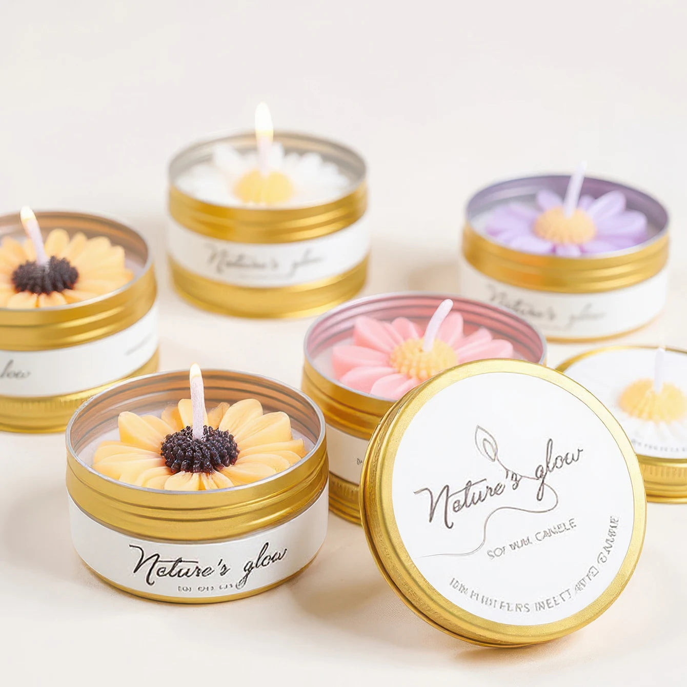 Smokeless Handmade Tin Soy Wax Candles