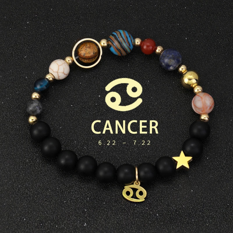 Planet & Zodiac Sign Crystal Bracelets