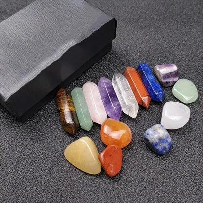 Quart Crystals Chakra Healing Stones For Meditation Set