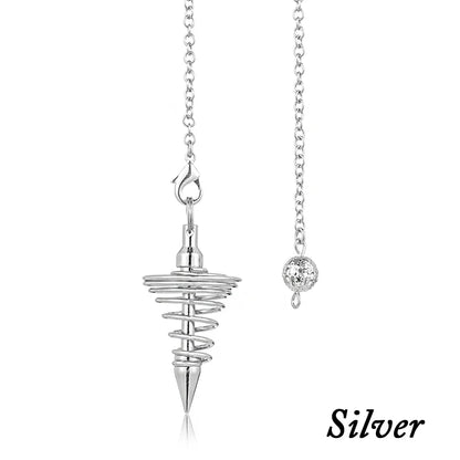 Metal Pendulum for Dowsing Spiral Cone
