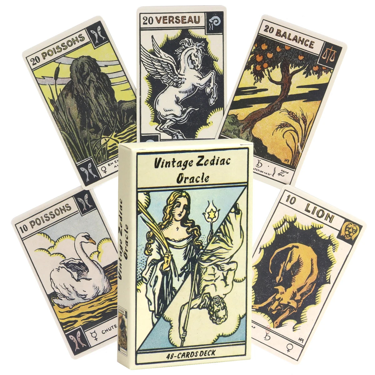 Astrological Zodiac Tarot 48 Card Deck Set