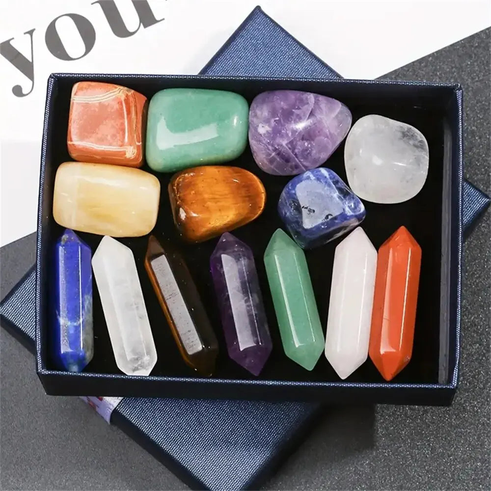 Quart Crystals Chakra Healing Stones For Meditation Set