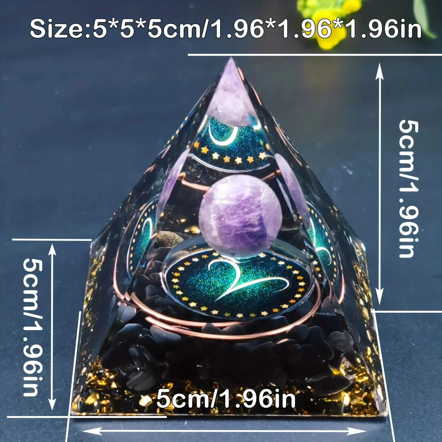 The Zodiac Pyramid Healing Stone