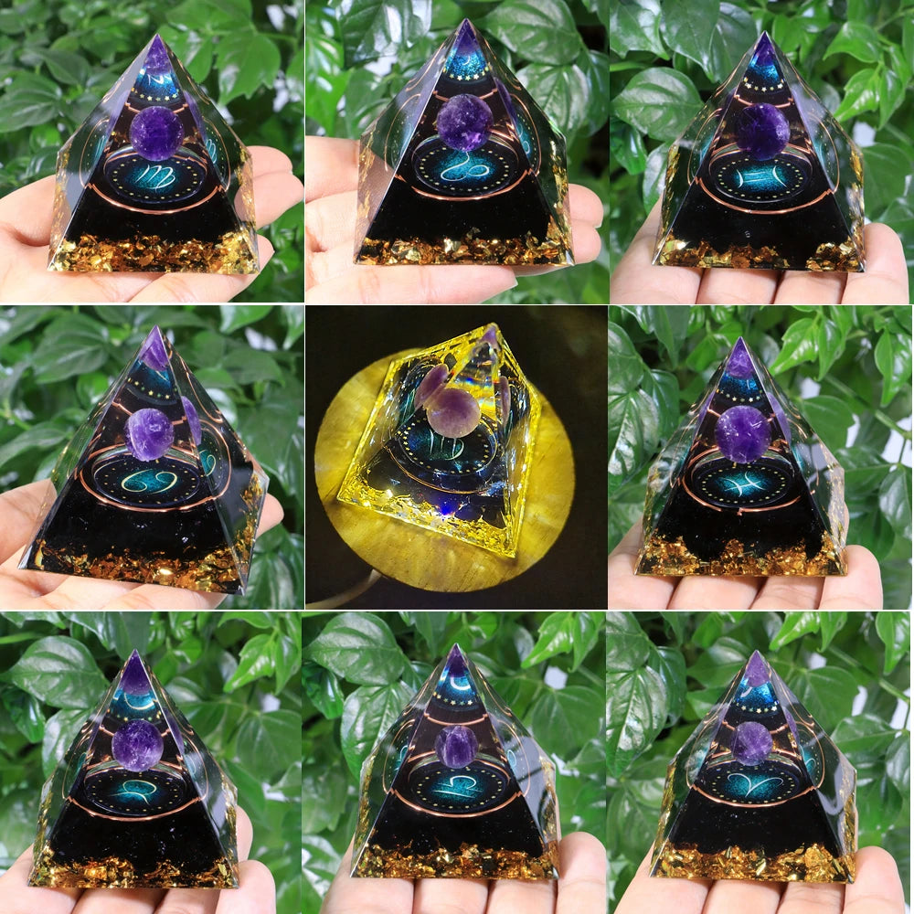 The Zodiac Pyramid Healing Stone