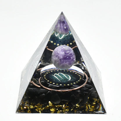 The Zodiac Pyramid Healing Stone