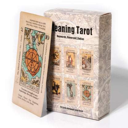 Antiqued Tarot Card Learning Deck 78 Cards